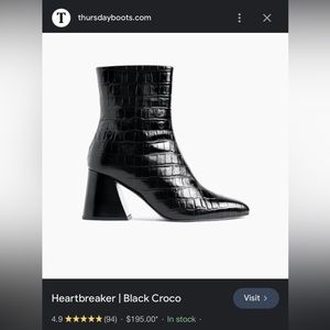 Thursday everyday women’s black crock boots
